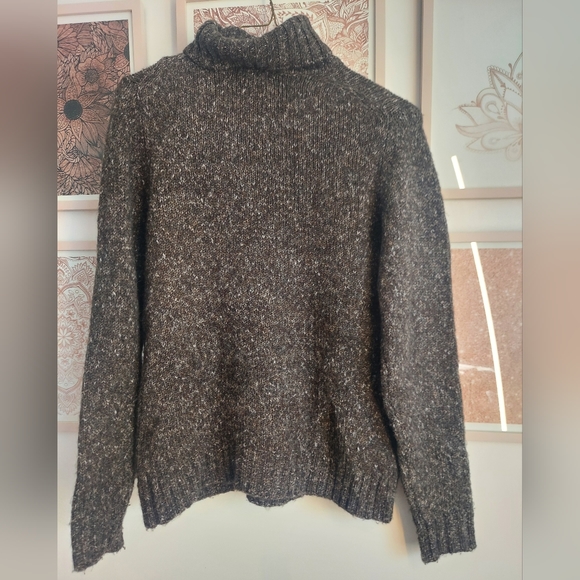 LL Bean gray wool turtleneck. Medium - Picture 3 of 6